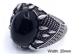 HY Wholesale Rings 316L Stainless Steel Fashion Rings-HY0089R029
