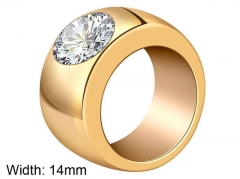 HY Wholesale Rings 316L Stainless Steel Fashion Rings-HY0088R083