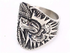 HY Wholesale Rings 316L Stainless Steel Fashion Rings-HY0085R055