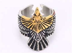 HY Wholesale Rings 316L Stainless Steel Fashion Rings-HY0085R006