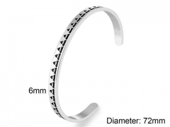 HY Wholesale Bangles Stainless Steel 316L Fashion Bangles-HY0090B0834