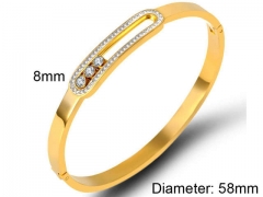 HY Wholesale Bangles Stainless Steel 316L Fashion Bangles-HY0090B0136