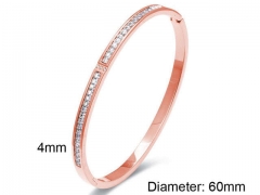 HY Wholesale Bangles Stainless Steel 316L Fashion Bangles-HY0090B0326