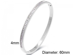 HY Wholesale Bangles Stainless Steel 316L Fashion Bangles-HY0090B0324