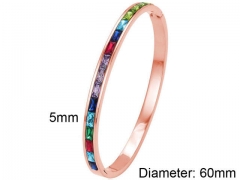 HY Wholesale Bangles Stainless Steel 316L Fashion Bangles-HY0090B0186