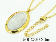 HY Wholesale Necklaces Stainless Steel 316L Jewelry Necklaces-HY52N0155HIS
