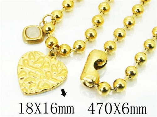 HY Wholesale Necklaces Stainless Steel 316L Jewelry Necklaces-HY21N0086HNX
