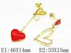 HY Wholesale Earrings 316L Stainless Steel Fashion Jewelry Earrings-HY32E0176OB