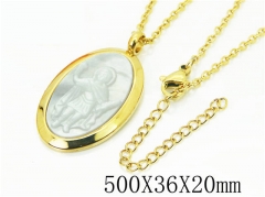 HY Wholesale Necklaces Stainless Steel 316L Jewelry Necklaces-HY52N0162HIZ