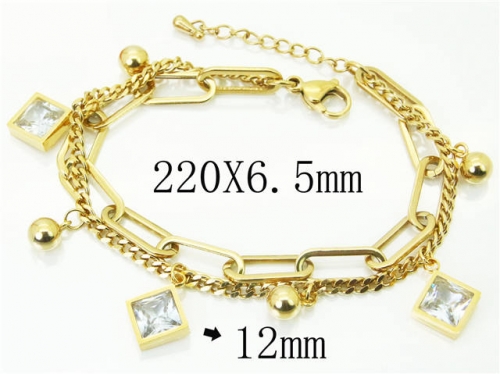 HY Wholesale Bracelets 316L Stainless Steel Jewelry Bracelets-HY59B0926HJR