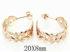 HY Wholesale Earrings 316L Stainless Steel Fashion Jewelry Earrings-HY70E0618LY