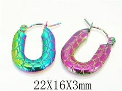 HY Wholesale Earrings 316L Stainless Steel Fashion Jewelry Earrings-HY70E0574LB