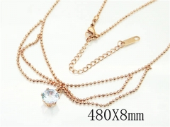 HY Wholesale Necklaces Stainless Steel 316L Jewelry Necklaces-HY19N0367OB