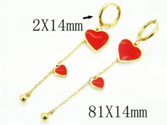 HY Wholesale Earrings 316L Stainless Steel Fashion Jewelry Earrings-HY32E0175HAA