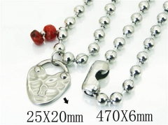 HY Wholesale Necklaces Stainless Steel 316L Jewelry Necklaces-HY21N0076HKS
