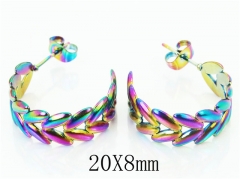 HY Wholesale Earrings 316L Stainless Steel Fashion Jewelry Earrings-HY70E0619LE