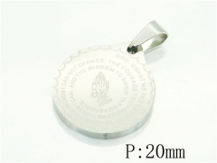 HY Wholesale Pendant 316L Stainless Steel Jewelry Pendant-HY12P1306JX