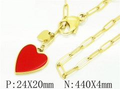 HY Wholesale Necklaces Stainless Steel 316L Jewelry Necklaces-HY80N0520HHS