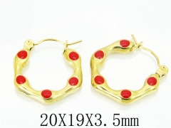 HY Wholesale Earrings 316L Stainless Steel Fashion Jewelry Earrings-HY70E0560MT