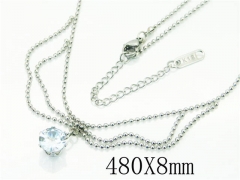 HY Wholesale Necklaces Stainless Steel 316L Jewelry Necklaces-HY19N0365NB