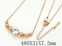 HY Wholesale Necklaces Stainless Steel 316L Jewelry Necklaces-HY19N0385OG