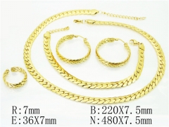 HY Wholesale Jewelry 316L Stainless Steel Earrings Necklace Jewelry Set-HY50S0146JXX