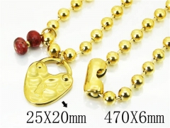 HY Wholesale Necklaces Stainless Steel 316L Jewelry Necklaces-HY21N0085HNF