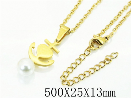 HY Wholesale Necklaces Stainless Steel 316L Jewelry Necklaces-HY56N0028MS