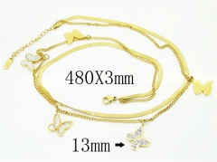 HY Wholesale Necklaces Stainless Steel 316L Jewelry Necklaces-HY80N0531HZL