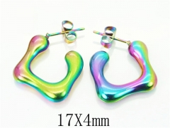 HY Wholesale Earrings 316L Stainless Steel Fashion Jewelry Earrings-HY70E0604LS