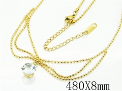 HY Wholesale Necklaces Stainless Steel 316L Jewelry Necklaces-HY19N0366OC