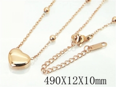 HY Wholesale Necklaces Stainless Steel 316L Jewelry Necklaces-HY19N0373OB