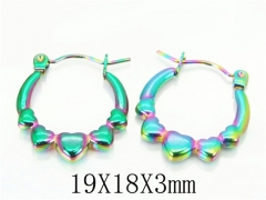 HY Wholesale Earrings 316L Stainless Steel Fashion Jewelry Earrings-HY70E0564LY