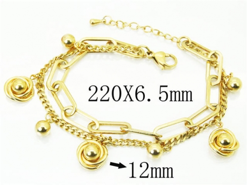 HY Wholesale Bracelets 316L Stainless Steel Jewelry Bracelets-HY59B0921HJE