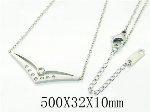 HY Wholesale Necklaces Stainless Steel 316L Jewelry Necklaces-HY19N0398MV