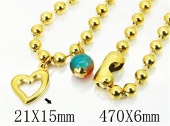 HY Wholesale Necklaces Stainless Steel 316L Jewelry Necklaces-HY21N0089HNT