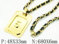 HY Wholesale Necklaces Stainless Steel 316L Jewelry Necklaces-HY80N0532HIL