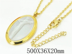 HY Wholesale Necklaces Stainless Steel 316L Jewelry Necklaces-HY52N0158HIB
