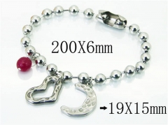 HY Wholesale Bracelets 316L Stainless Steel Jewelry Bracelets-HY21B0419HIB