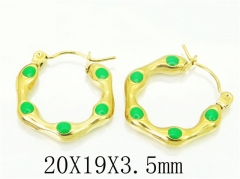 HY Wholesale Earrings 316L Stainless Steel Fashion Jewelry Earrings-HY70E0558MZ