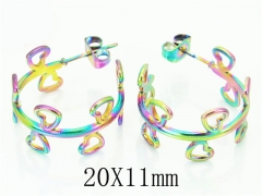 HY Wholesale Earrings 316L Stainless Steel Fashion Jewelry Earrings-HY70E0634LT