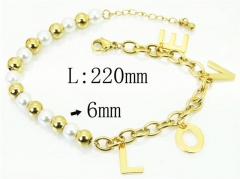 HY Wholesale Bracelets 316L Stainless Steel Jewelry Bracelets-HY59B0895HZZ