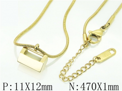 HY Wholesale Necklaces Stainless Steel 316L Jewelry Necklaces-HY80N0506NLD