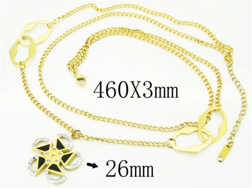 HY Wholesale Necklaces Stainless Steel 316L Jewelry Necklaces-HY80N0529HHF
