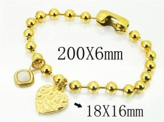 HY Wholesale Bracelets 316L Stainless Steel Jewelry Bracelets-HY21B0422HKW