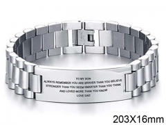 HY Wholesale Steel Stainless Steel 316L Bracelets-HY0105B006