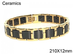 HY Wholesale Steel Stainless Steel 316L Bracelets-HY0087B010