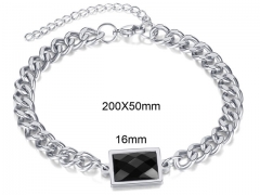 HY Wholesale Bracelets Stainless Steel 316L Bracelets-HY006B407