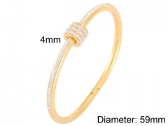 HY Wholesale Bangles Stainless Steel 316L Fashion Bangles-HY0097B011