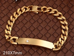HY Wholesale Bracelets 316L Stainless Steel Jewelry Bracelets-HY0103B063
